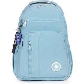 Resim Modern Tarzda Su Geçirmez Krınkil Kumaş Okul Sırt Çantası Hafif, Konforlu Ve Fonksiyonel Tasarım - Buz Mavisi Buz Mavisi 