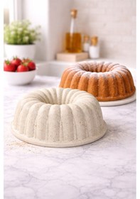 Resim Lavonni Purebake Dilimli Granit Kek Kalıbı Yapışmaz Krem Kek Kalıbı 