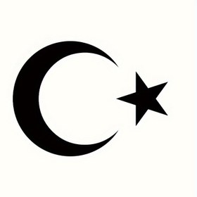 Resim Yıldız ve Ay Desenli Araba Kamyon Van Pencere Duvar Bardak Dizüstü Bilgisayarlar için Sticker 