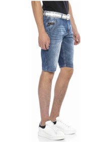 Resim Ck217 Klasik Cep Basic Mavi Erkek Kot Kapri Şort Mavi 