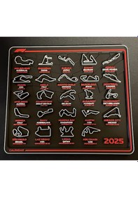 Resim F1 2025 Formula 1 Takvim Ve Pist Haritası 3d Dekoratif Set Siyah 