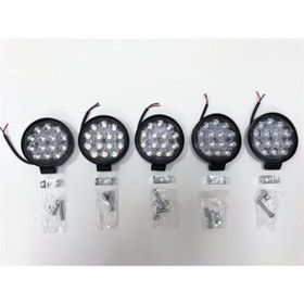 Resim REPLAX 5 Adet 14 Led Yuvarlak Off Road Sis Farı Çalışma Lambası Projektör 