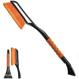 Resim Hightower 2in1 Kar Buz Kazıyıcı Fırça: Çizilmeyen Kıllar, Alüminyum Gövde, Ergonomik 27 İnç 