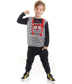 Resim Denokids Sarkan Canavar Erkek Çocuk T-shirt Pantolon Takım Çok Renkli 