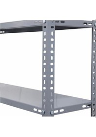 Resim Rafburada Galvaniz Çelik Raf Tablası - Depo, Arşiv, Kiler, Dosya, Market Rafı 20x60 Cm-1.50 Mm Metalik 