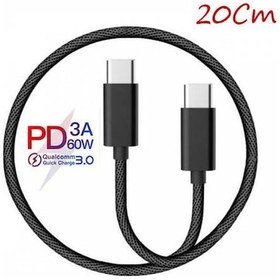 Resim Ally Type-C -To Type C 60W Qc3.0A Hızlı 0.20Cm Powerbank Kablosu 