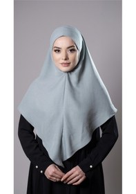 Resim Hürrem Bone Çağla Yeşili Pratik Hazır Geçmeli Tesettür Eşarp Pamuk Caz Kumaş Düz Hijab 2306 32 