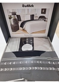 Resim Özdilek Ranforce Çift Kişilik Nevresim Takımı Destaque Siyah Siyah 