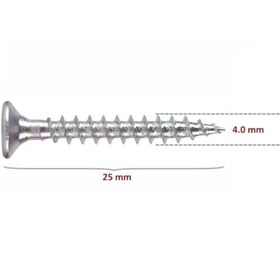 Resim Sunta Vidası 4,0x25 Çinko 100 Adet 