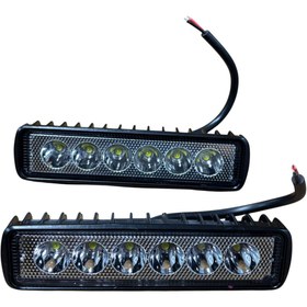 Resim Carub Off-Road Lamba Sis Lambası 6 Led 18W 10-30V 15.5x4 Cm Beyaz 2 Adet Fiyatı BR 305 63 51 