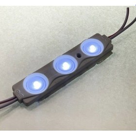 Resim 12 Volt 1.2 Watt 3’lü Mercekli 2835 Modül Led Beyaz - 10 Adet 