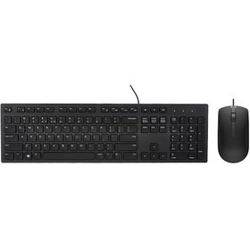 Resim Dell KB-216BK Kablolu Multimedia Q İngilizce Klavye Mouse Set 