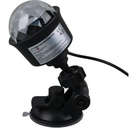 Resim Ledx AL-KX-6889 Projeksiyon Atmosferli Usbli 4 Watt Şarjlı Sihirli Rgb LED Disko Topu 
