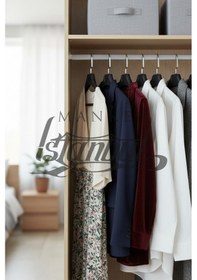 Resim Ceket Askısı 38 Cm Soft Siyah Plastik Bluz Elbise Kıyafet Askısı Ev Tipi 10 Adet Diğer 