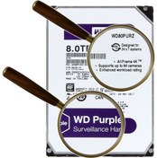 Resim Purple 8TB 3,5" SATA III 6Gbit/s 128MB 7/24 Güvenlik Kamerası Diski WD80PURZ 