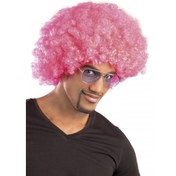 Resim Nessiworld Pembe Renk Kıvırcık Afro Bonus Peruk 