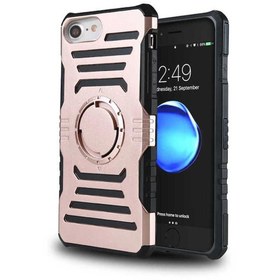 Resim Apple iPhone 7 Uyumlu Kılıf 2 in 1 Kol Bandı Rose Gold 