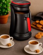 Resim shop Sarıboğa AWM Awox Sparkling Nar Çiçeği Renkli Elektrikli Kahve Makinesi 