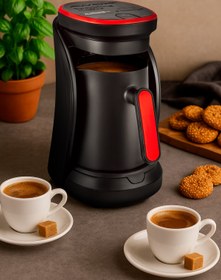 Resim shop Sarıboğa AWM Awox Sparkling Nar Çiçeği Renkli Elektrikli Kahve Makinesi 