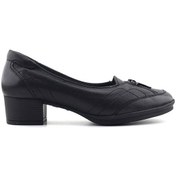 Resim Forelli 57204 Hakiki Deri Kadın Ayakkabı Siyah 