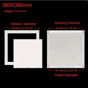 Resim Willowhaven 350x350mm Beyaz Plastik Erişim Paneli Kapı Mandalı - Tak Çıkar Kapak 