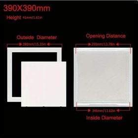 Resim Willowhaven 350x350mm Beyaz Plastik Erişim Paneli Kapı Mandalı - Tak Çıkar Kapak 