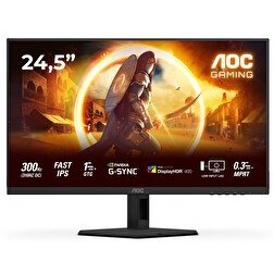 Resim AOC 25G4SRE 24.5" 310Hz (OC) 0.3MS HDMI DP G-Sync AdaptiveSync HDR400 FHD Fast IPS Gaming Monitör 