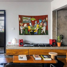 Resim Champions League Poker Duvar Örtüsü - 100 cm x 135 cm 