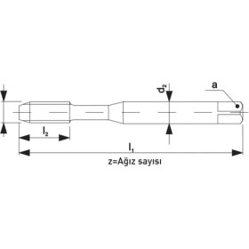 Resim Fett M5 Narex 1620 Dın N-371BAS Aluspeed Hsse Makina Kılavuzu 