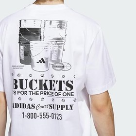 Resim adidas Get Buckets Graphic Tee Spor T-Shirt, JI7116 