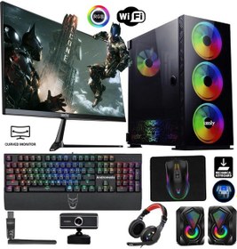 Resim Izoly ST998686 i7-10700F 32 GB 512 GB M.2 NVMe RTX2060S 8 GB 24" Free Dos Masaüstü Oyuncu Bilgisayarı 