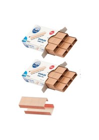 Resim Zımba Teli 24/6 Bakır 1000 Lik 2 Paket Büyük Delta Zımba Teli Sarı 30 Yaprak Zımbalama Kapasiteli Büro Ofis Okul 