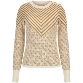 Resim Guess Bisiklet Yaka Kazak Krem 