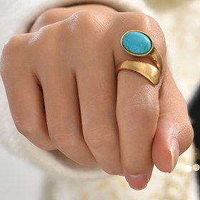 Resim 1 adet Yeni Yaz Vintage Bohemian Sahte Peridot Açık Alaşım Yüzük, Çinko Alaşım, Kabile Stili, Plastik Mozaikli, Günlük Durumlar ve Partiler için 