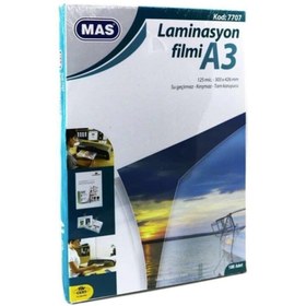 Resim Mas A-3 Laminasyon Filmi Parlak A3 125 Micron (100 Lü Paket) 
