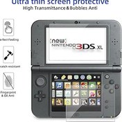 Resim Xahpower Yeni 3DS XL Ekran Koruyucu, Üst Ekran için Temperli Cam Üst LCD ve HD Şeffaf Kristal PET Film Uyumlu Alt Ekran Koruyucu Filtre Nintendo 3DS XL için/Yeni 3DS XL 