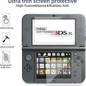 Resim Xahpower Yeni 3DS XL Ekran Koruyucu, Üst Ekran için Temperli Cam Üst LCD ve HD Şeffaf Kristal PET Film Uyumlu Alt Ekran Koruyucu Filtre Nintendo 3DS XL için/Yeni 3DS XL 