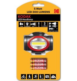 Resim Kodak Headlamp 5w Led Kafa Lambası-3 Adet Pil 