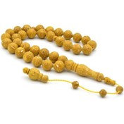 Resim Murty99Doğaltaş Usta Işi Sistemli Küre Kesim Zencefil Tesbih Iri Boy 003 