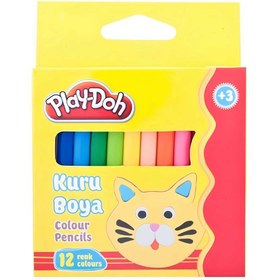 Resim NessiWorld Play-Doh 12 Renk Jumbo Kuru Boya 