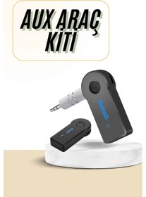 Resim Tek Bluetooth Araç Kiti Aux Çıkışlı Telefon Müzik Alıcı Tüm Cihazlara Uyumlu Najmaddin 