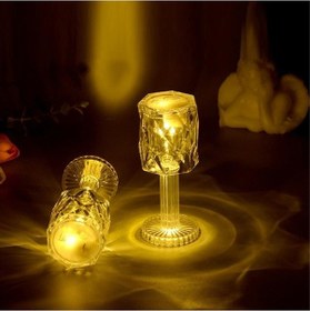 Resim 2in1 Led Işıklı Mini Abajur + Işıklı Bardak Gün Işığı Led Masa Lambası Yılbaşı Hediyeleri Yılbaşı Işıkları 