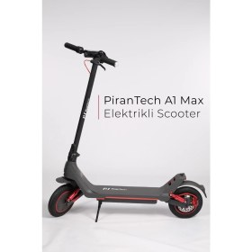 Resim Pirantech A1 Max Elektrikli Scooter 350W Güç - Kırmızı 