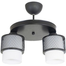 Resim Üçlü Beyaz Cam Kafes Model Modern Plafonyer Avize D 