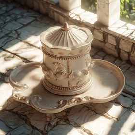 Resim Reçine Döküm Kalıbı, 2 Adet Set Kuzey Tarzı, Kabartmalı Karusel Depolama Kutusu Dantel Tepsi Kalıbı, Epoksi Reçine Döküm Çimento Kalıbı, DIY Takı Küçük Dekoratif Kap, Ev Dekorasyonu Alçı El Sanatları 
