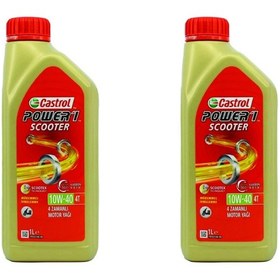 Resim Castrol Power 1 Scooter 4t 10w40 1 Litre Motosiklet Motor Yağı 2 Adet 