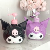 Resim Sanrio için for kuromi & for My Melody 900ml/7.2oz Yeniden Kullanılabilir Pompa Dağıtıcı Şişeler - Sızdırmaz, Formaldehit İçermeyen, Dayanıklı ve Kokusuz Plastik Kaplar Şampuan, Losyon, Tuvalet Malzemeleri için - Uçak ve Yolculuklar için Mükemmel, Seyahat Gereksinimleri, Eğlenceli Karakter Tasarımı, Pürüzsüz Bitiş 