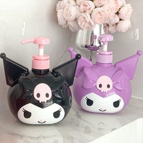 Resim Sanrio için for kuromi & for My Melody 900ml/7.2oz Yeniden Kullanılabilir Pompa Dağıtıcı Şişeler - Sızdırmaz, Formaldehit İçermeyen, Dayanıklı ve Kokusuz Plastik Kaplar Şampuan, Losyon, Tuvalet Malzemeleri için - Uçak ve Yolculuklar için Mükemmel, Seyahat Gereksinimleri, Eğlenceli Karakter Tasarımı, Pürüzsüz Bitiş 