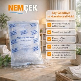 Resim Nemtut Nemçek Nem Rutubet Korozyon Buhar Terleme Çekici Alıcı Tutucu Giderici Önleyici (10 Paket) 2500 gr 