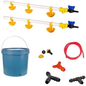 Resim TavPet Nipel Civciv Suluğu 20 Lt Depolu Küçük Yaylı Çanaklı (Set/28) 